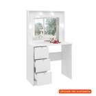 Penteadeira Com Espelho Lis Branca