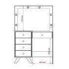 Penteadeira Com Espelho Mel Branca