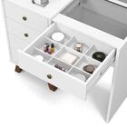 Penteadeira Com Espelho Mel Branca