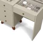 Penteadeira Com Espelho Mel Off White