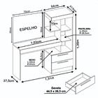 Penteadeira Com Espelho Notável Móveis