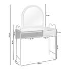 Penteadeira Com Espelho Oasis 1 Gv Branca