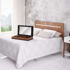 Penteadeira Com Espelho Portátil Imbuia E Preto