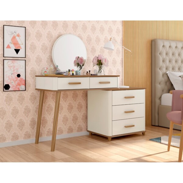 Penteadeira Com Espelho Retro Maite Freijo Off White