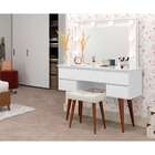 Penteadeira Com Espelho Strass Branca