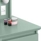 Penteadeira Com Espelho Strass Verde