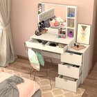 Penteadeira Com Espelho Sume Branca