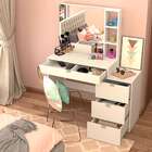 Penteadeira Com Espelho Sume Branca