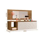 Penteadeira Com Espelho Suspensa Nature Branco Sunshine Peter