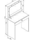 Penteadeira Com Iluminação Led Star Branco - Art In Móveis