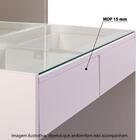 Penteadeira Com Led E 2 Gavetas - Branco