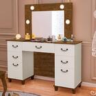 Penteadeira Com Led E Espelho Seul Móveis Luapa Branco