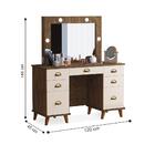 Penteadeira Com Led Paris Malbec Off White