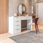Penteadeira Com Porta Objetos E 5 Gavetas Vita Yescasa Branco