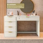 Penteadeira Com Porta Objetos E 5 Gavetas Vita Yescasa Off Wh