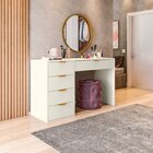 Penteadeira Com Porta Objetos E 5 Gavetas Vita Yescasa Off Wh