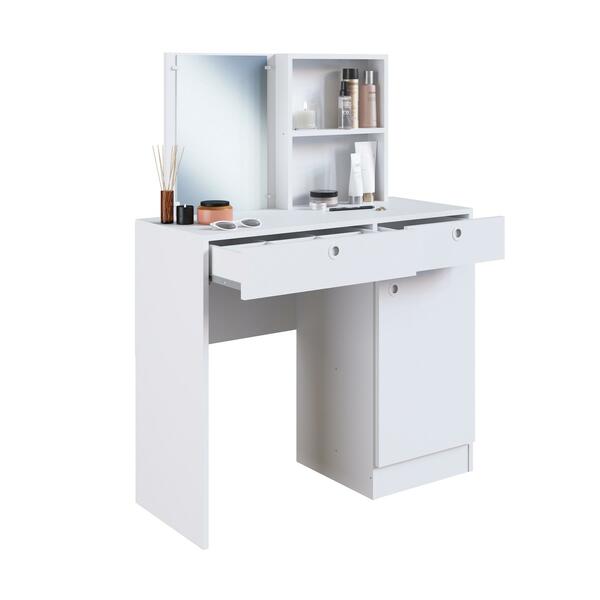 Penteadeira Com Portas E Gaveta Estrela  Branco - Art In Móve