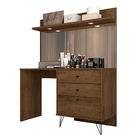 Penteadeira Com Prateleira E Gavetas Artist Canela