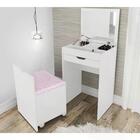 Penteadeira Com Puff Bau Embutido Pe2007 Tecno Mobili