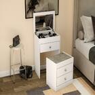 Penteadeira - Cômoda 3 Gav C/ Banqueta