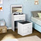 Penteadeira Comoda 3 Gavetas  Branco