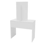 Penteadeira Conquista 2 Gavetas Com Espelho Branco - Politorno