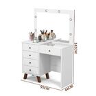 Penteadeira De Maquiagem Camarim Branca Mel Patrimar