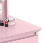 Penteadeira De Maquiagem Com Banqueta Almofadada E Espelho Ro