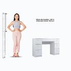 Penteadeira Ditália 7 Gavetas C/espelho Redondo Pe-100