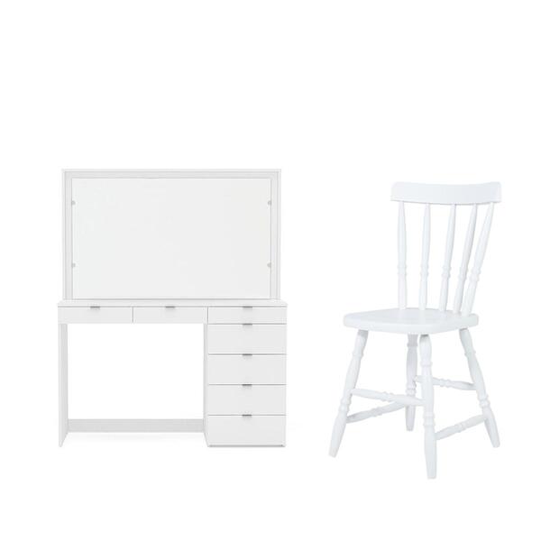 Penteadeira Ditália 7 Gavetas Com Cadeira Pe-50