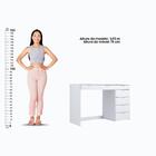 Penteadeira Ditália 7 Gavetas Com Espelho Redondo Pe-90