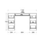 Penteadeira Ditália 7 Gavetas Pe-100