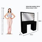 Penteadeira Ditália 7gavetas C/cadeira + Kit Luz Pe-80