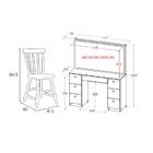 Penteadeira Ditália 7gavetas C/cadeira + Kit Luz Pe-80