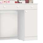 Penteadeira Diva 1 Porta 2 Gavetas Em Mdp Tuboarte Branco