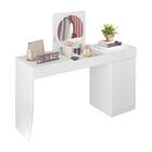 Penteadeira E Escrivaninha Astra Branco Liso Fosco Bnn Decor