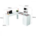 Penteadeira E Escrivaninha De Canto 1 Porta Star Belaflex