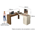 Penteadeira E Escrivaninha Mari Freijó E Off White Bnn Decor