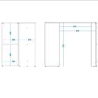 Penteadeira Em L 4 Nichos Bpe 42 Branco Brv Móveis
