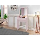 Penteadeira Em Mdp Sofia Com Banqueta Cancun Rose