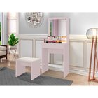 Penteadeira Em Mdp Sofia Com Banqueta Cancun Rose