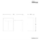 Penteadeira Escrivaninha 2 Portas 1 Gaveta Trend  Branco