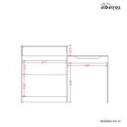 Penteadeira Escrivaninha 2 Portas 1 Gaveta Trend Albatroz Móv