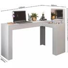 Penteadeira Escrivaninha Branco Com Espelho St Plus Milani St