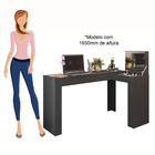 Penteadeira Escrivaninha Camarim Studio Jade - Bebeshop Preto