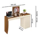 Penteadeira Escrivaninha Com Espelho 1 Porta Lady Mobler Frei