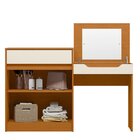 Penteadeira Escrivaninha Com Espelho 2 Portas 1 Gaveta Theo C