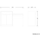 Penteadeira Escrivaninha Com Espelho 2 Portas 1 Gaveta Theo C