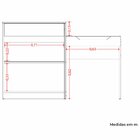 Penteadeira Escrivaninha Com Espelho 2 Portas 1 Gaveta Theo C