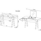 Penteadeira Escrivaninha Com Espelho Basculante Pe2002 Branco